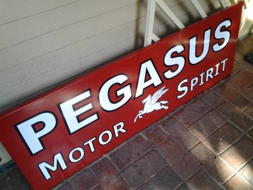 large pegasus motor spirit fantasy sign